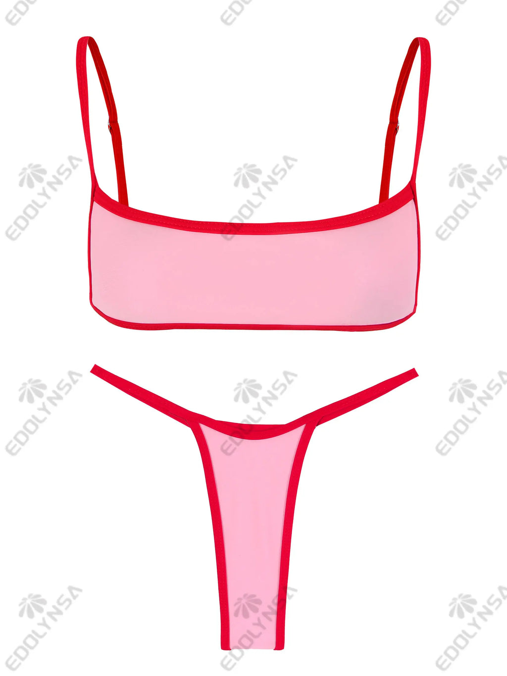 Monokini Micro Bikini Color Block Brasiliano 2025 – Taglio Alto