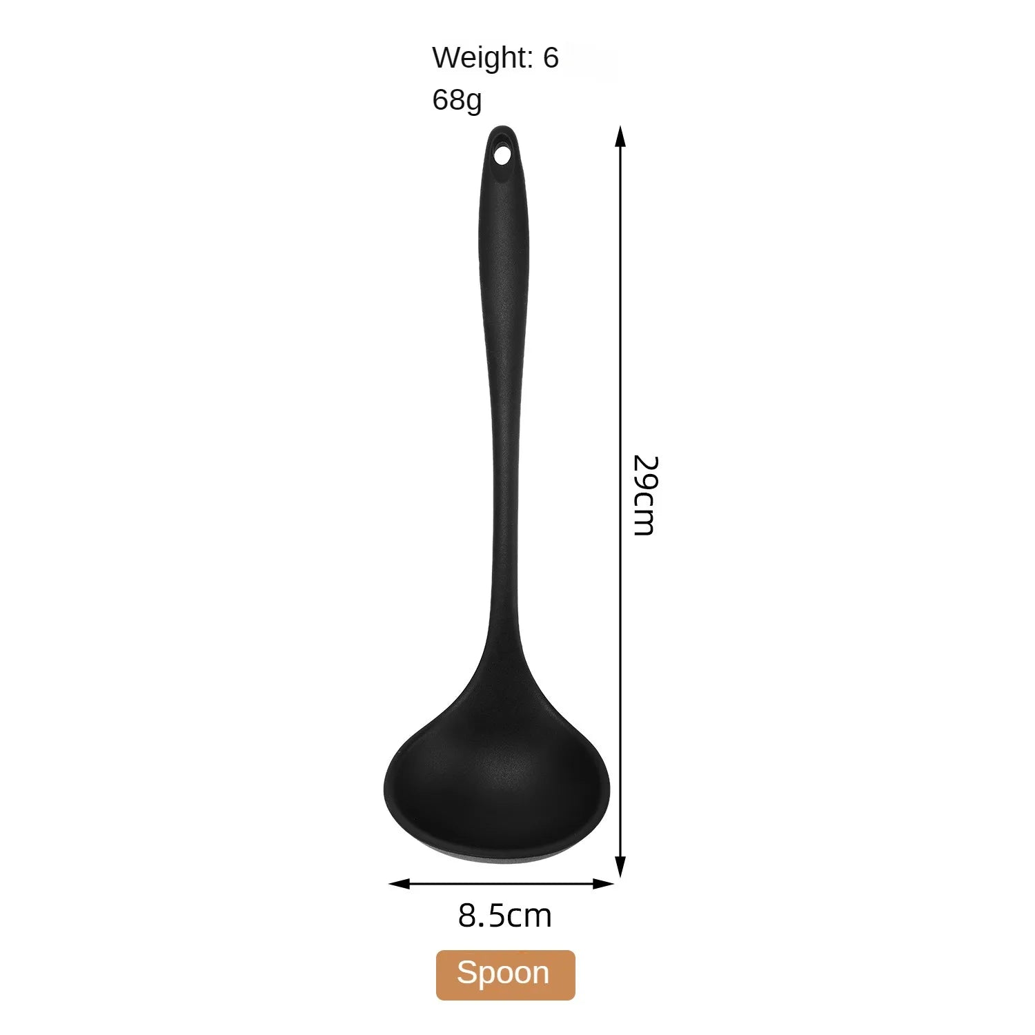 Set di utensili da cucina in silicone per uso alimentare da 1/10 pezzi, cucchiaio a fessura resistente al calore per pentole antiaderenti e pentole calde, colino multiuso