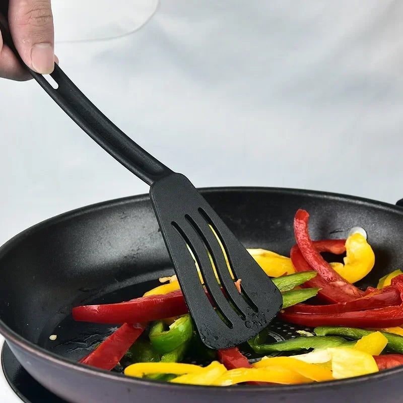 3pcs Nylon Kitchenware Shovel Spoon Surface Fork Slotted Turner Solid Spoon Fork Children's Shovel Fork Spoon Tableware