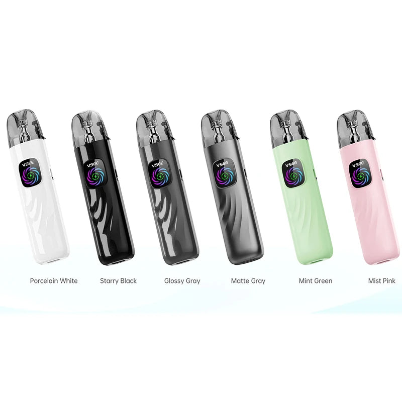 Originale Hellvape Vsee One Kit Vape Pen 2ml Sistema pod vuoto Riempimento superiore 1000mah 30W Schermo dinamico 0.8ohm Bobina a rete E-Cigaretta