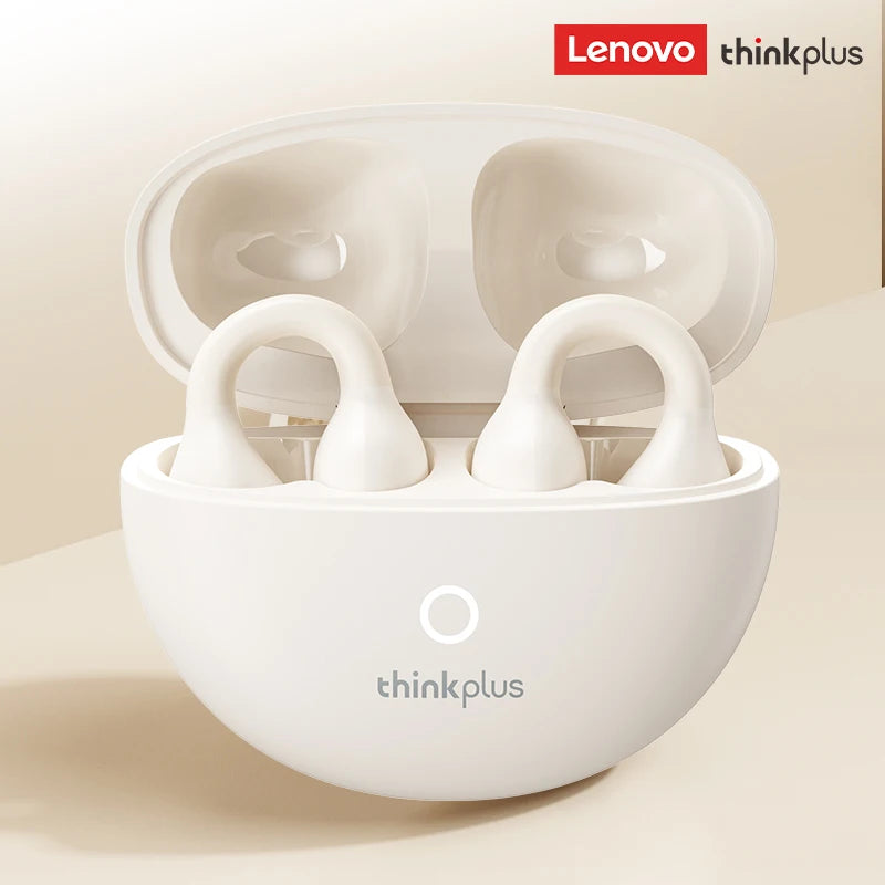 Nuove cuffie Bluetooth wireless Lenovo LP25 OWS con clip per l'orecchio, cuffie da gioco a lunga durata della batteria, auricolari con audio surround HIFI e microfono