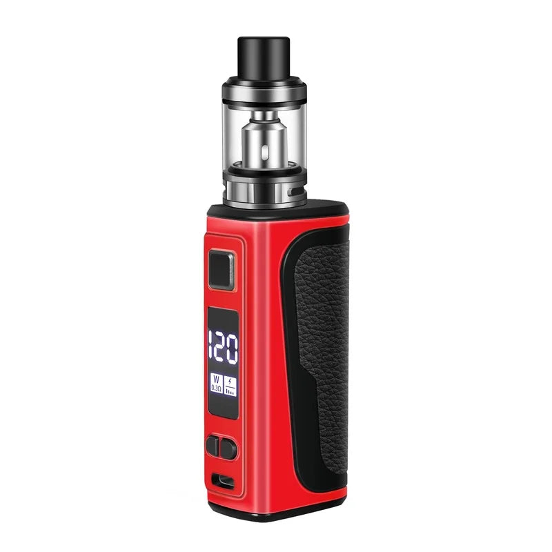 Smoke E5 Kit 120W Vape Box Mod con atomizzatore serbatoio Pod da 2.5ml 1800mAh batteria integrata schermo OLED sigaretta elettronica vaporizzatore penna Vape