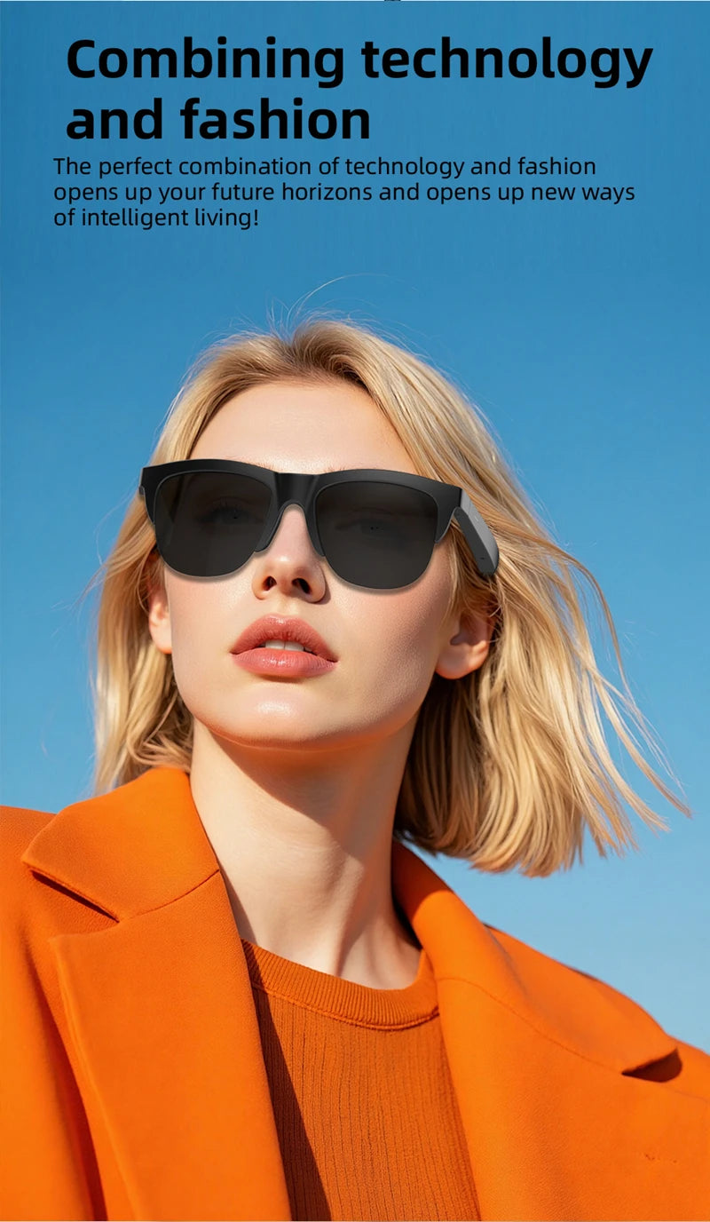 2025 Nuovi occhiali audio Bluetooth intelligenti - Lenti fotocromatiche Altoparlanti HD integrati per musica/chirchi Occhiali da sole wireless