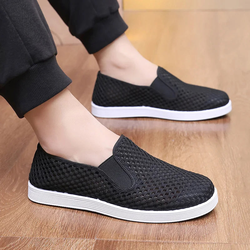 Scarpe da ginnastica casual da uomo estive in mesh traspirante leggero economiche scarpe da spedizione gratuite
