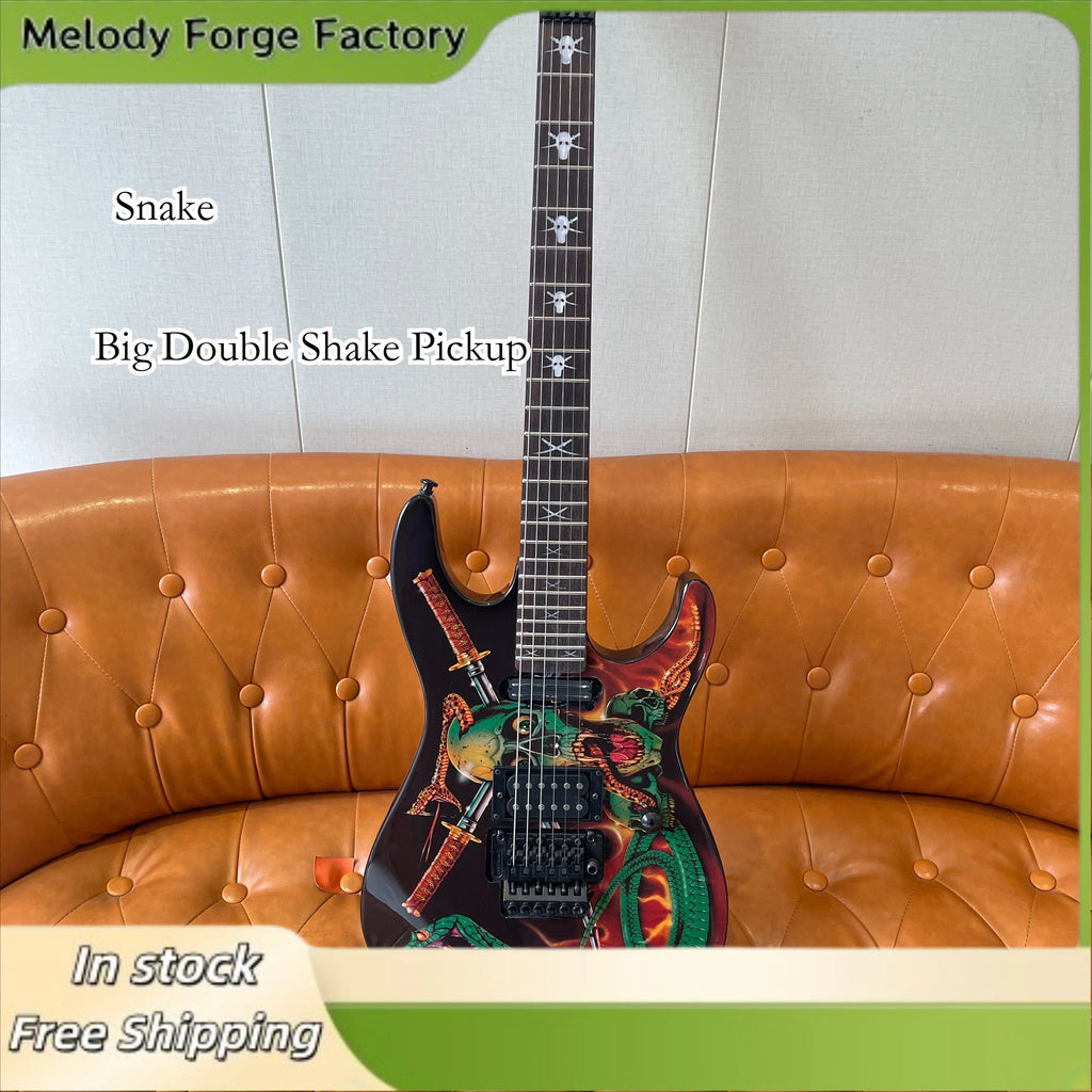 Chitarra Elettrica Green Snake ES con Doppio Pickup Shake, Nuova Offerta Speciale