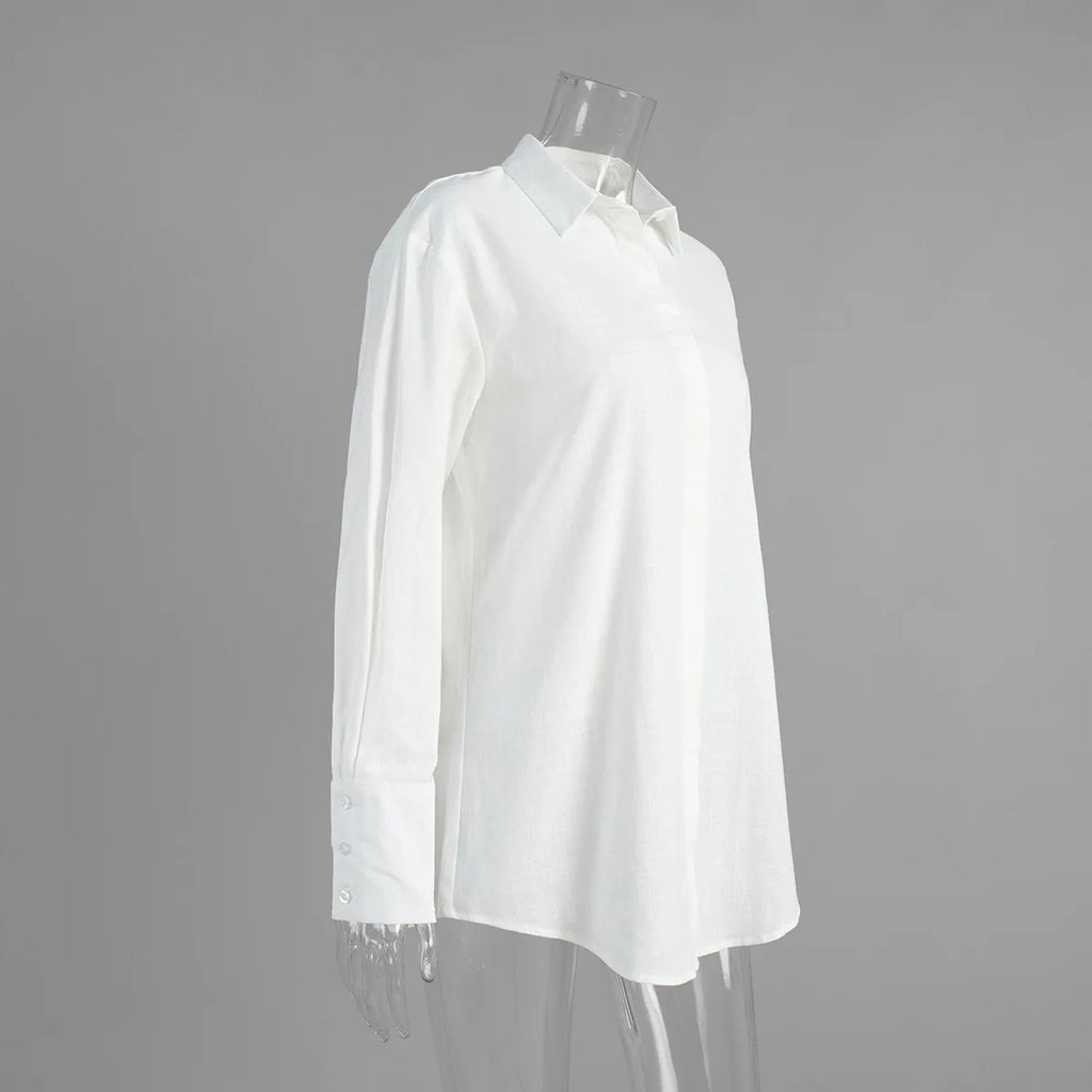 Abito chemisier casual da donna tinta unita con lacci, estivo, con risvolto, maniche lunghe, bottoni, mini abito plissettato, copricostume da spiaggia, outfit per vacanze 2026