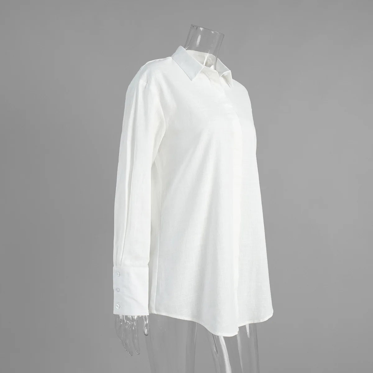 Abito chemisier casual da donna tinta unita con lacci, estivo, con risvolto, maniche lunghe, bottoni, mini abito plissettato, copricostume da spiaggia, outfit per vacanze 2026