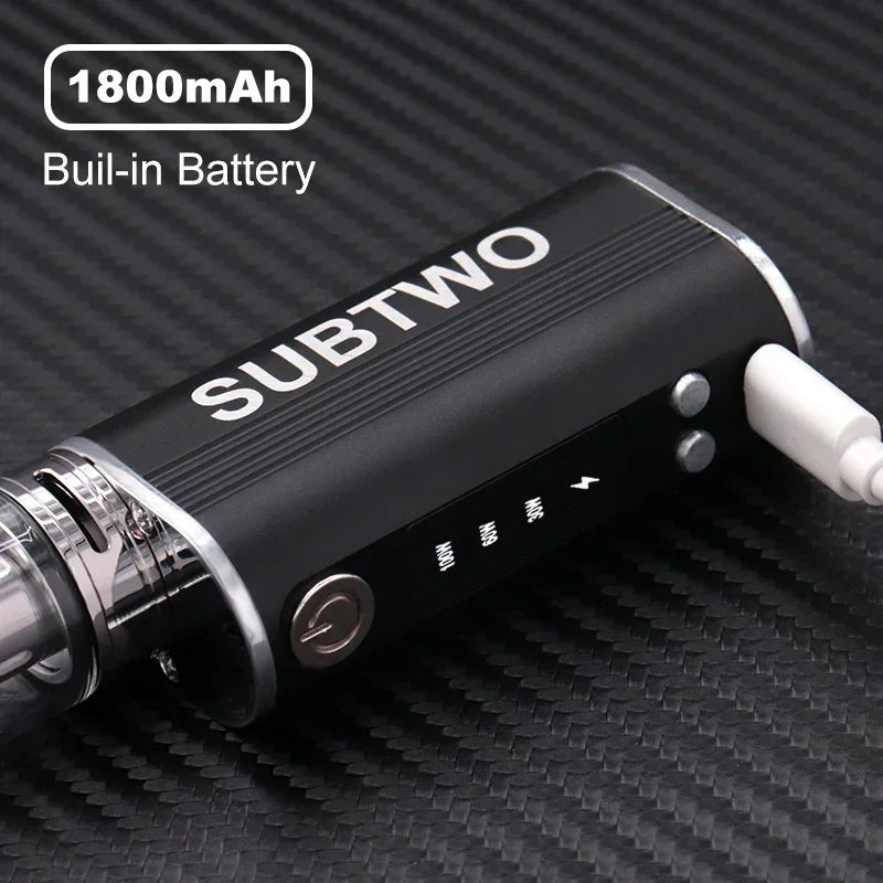 SUBTWO 100W Vape Box Mod Kit sigarette elettroniche 30W/60W/100W Batteria con regolazione dell'alimentazione con penna per fumo Vaper atomizzatore inferiore da 0,3ohm 2,5ml