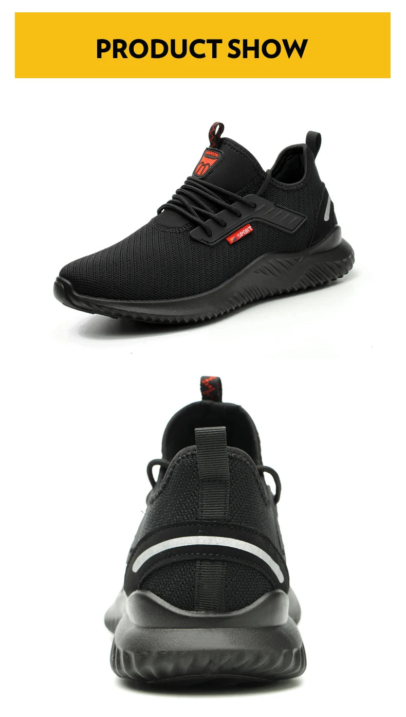 Sneakers da lavoro scarpe con punta in acciaio scarpe antinfortunistiche da uomo scarpe da lavoro antiforatura stivali moda indistruttibile calzature sicurezza