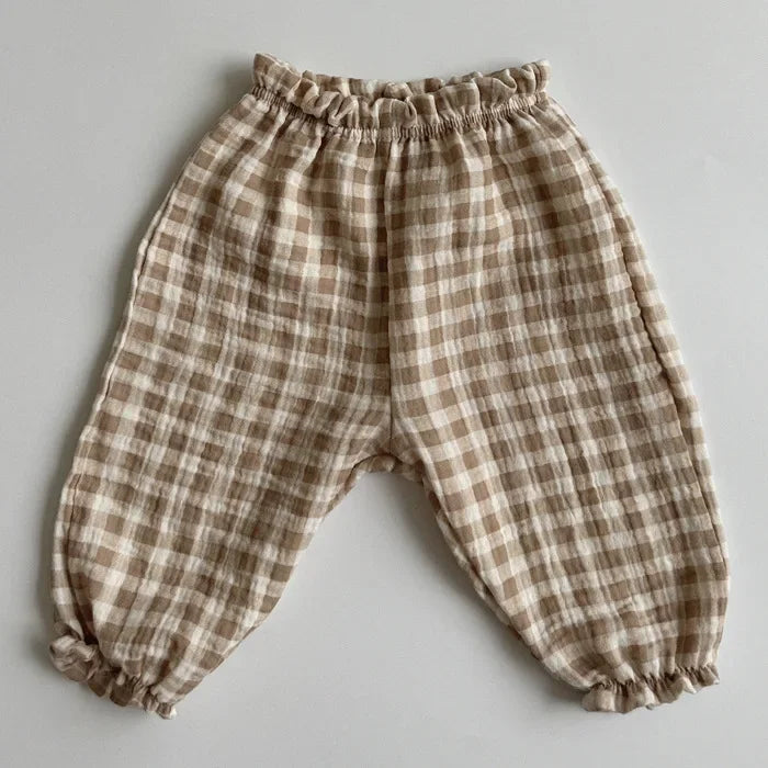 MILANCEL estate bambino pantaloni Casual 0-3T ragazze carino sottile stampa orso pantaloni floreali bambini ragazzi pantaloni larghi resistenti alle zanzare