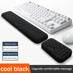 Poggiapolsi Memory Foam 2 In 1 Per Tastiera E Mouse Ergonomico