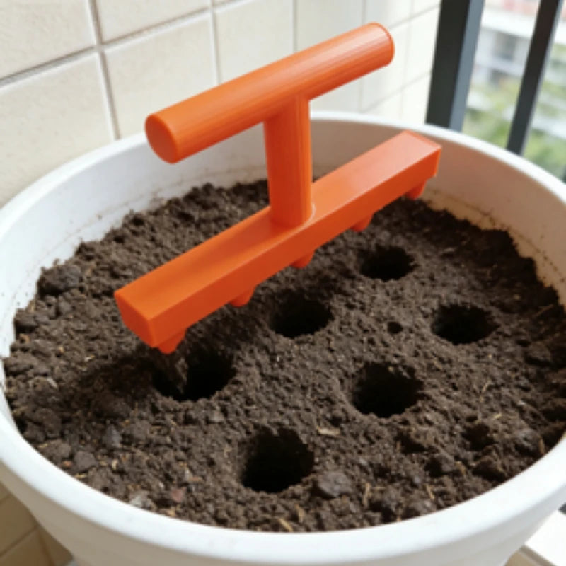 Seminatrice da Giardino per la Semina di Ortaggi e Fiori, Strumento per Semina di Piantine da Balcone