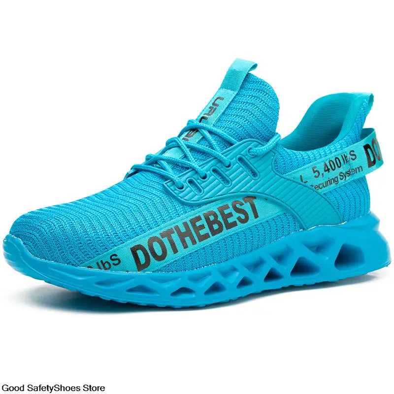 Scarpe antinfortunistiche da uomo per scarpe da ginnastica da lavoro donna uomo scarpe da lavoro con punta in acciaio scarpe protettive di sicurezza leggere anti-sfondamento anti-perforazione