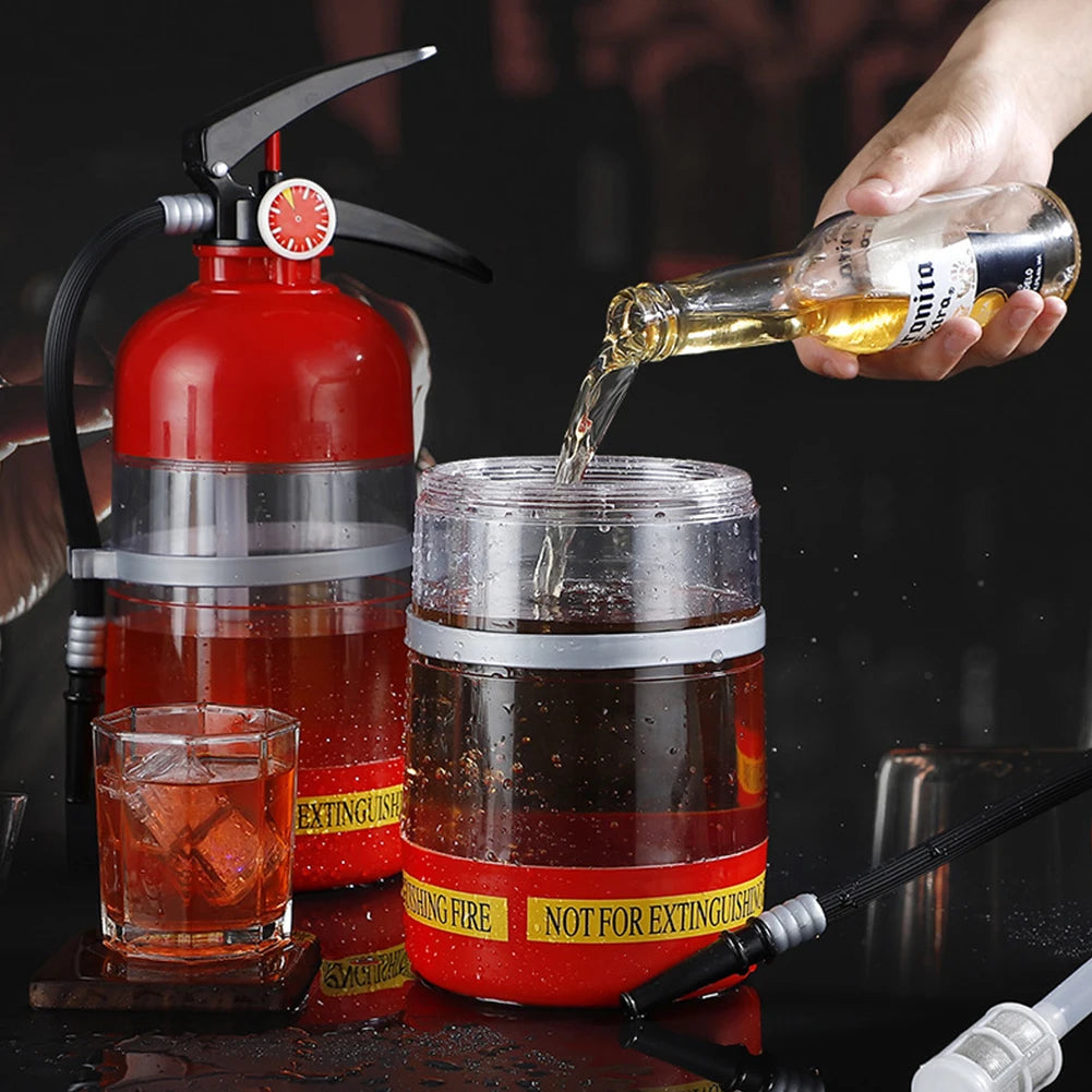 1.5L Distributore di bevande per vino Estintore Versatore Distributore di birra per feste Bevande Vino Spiriti Birra per accessorio bar per feste