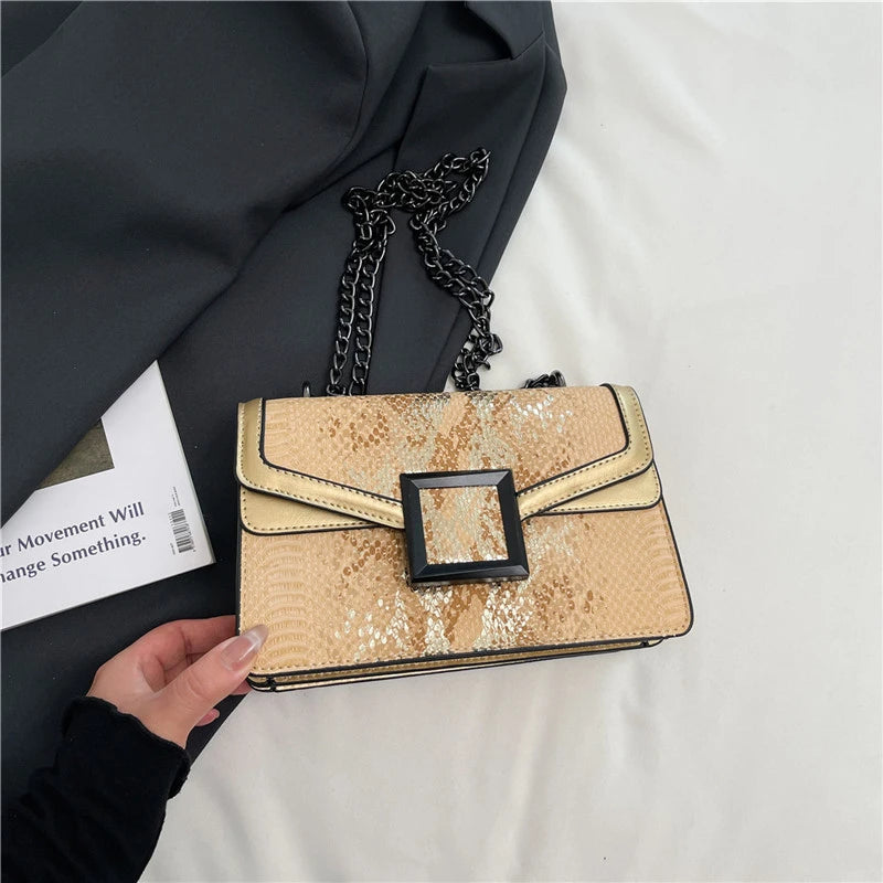 Borse di lusso Borse da donna di marca famose Designer Lady Borse a tracolla con tracolla a catena Borse a tracolla da donna in pelle pu Marca