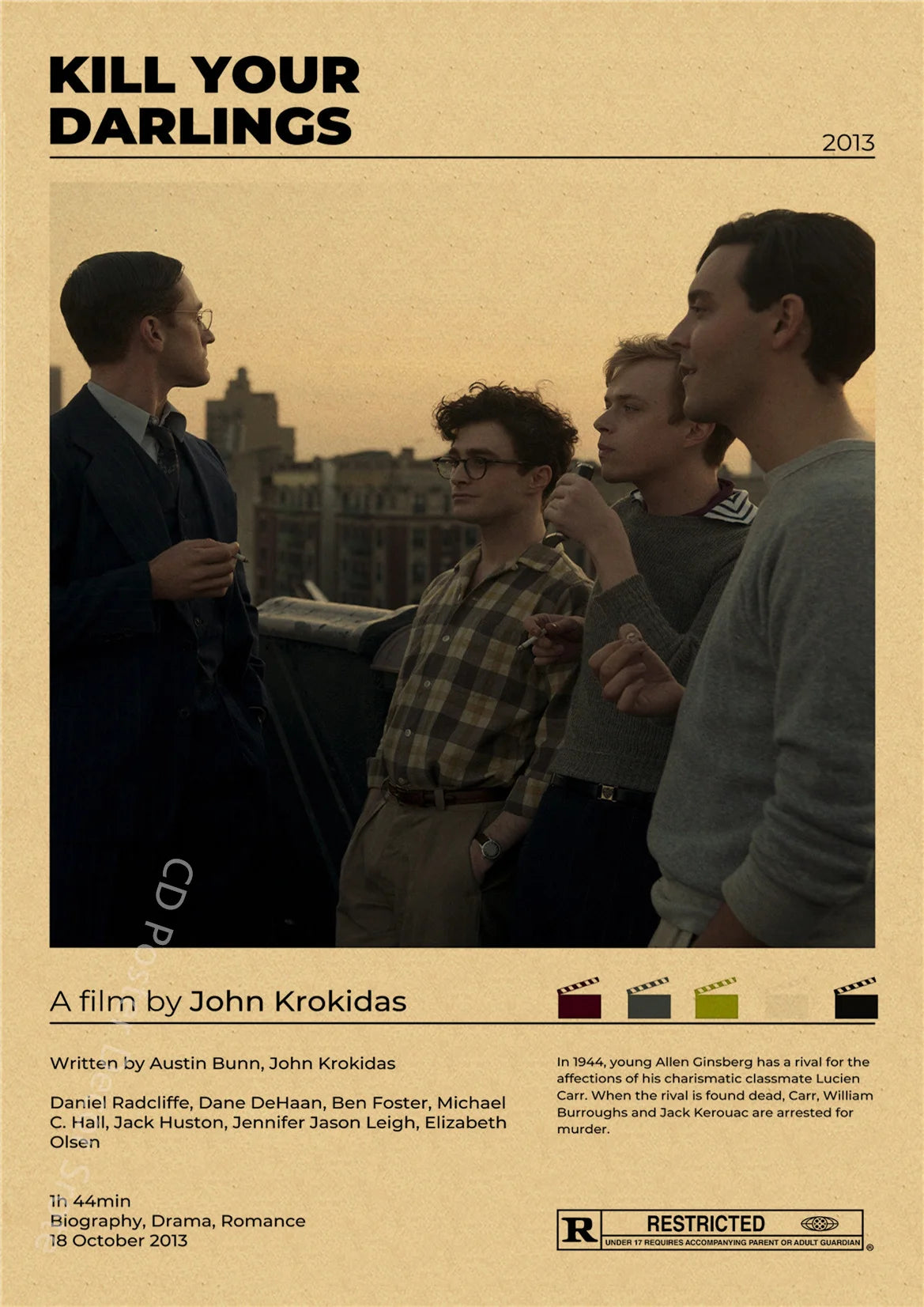 Serie di film classici Poster vintage Film retrò Città di Dio Jojo Coniglio Stampe su carta Kraft Camera Bar Cafe Decor Art Wall Painting