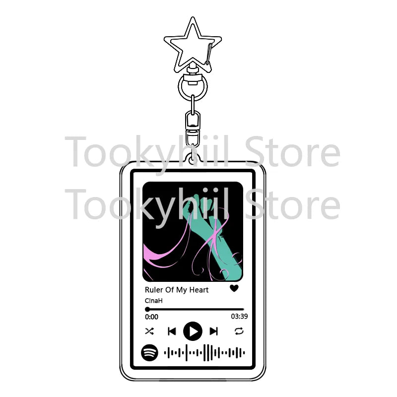 Popolare 26 brani Alien Stage Music Portachiavi Colonna sonora originale LUKA Accessorio per donna Ciondolo per borsa Playlist Codice Keying Fans Regalo