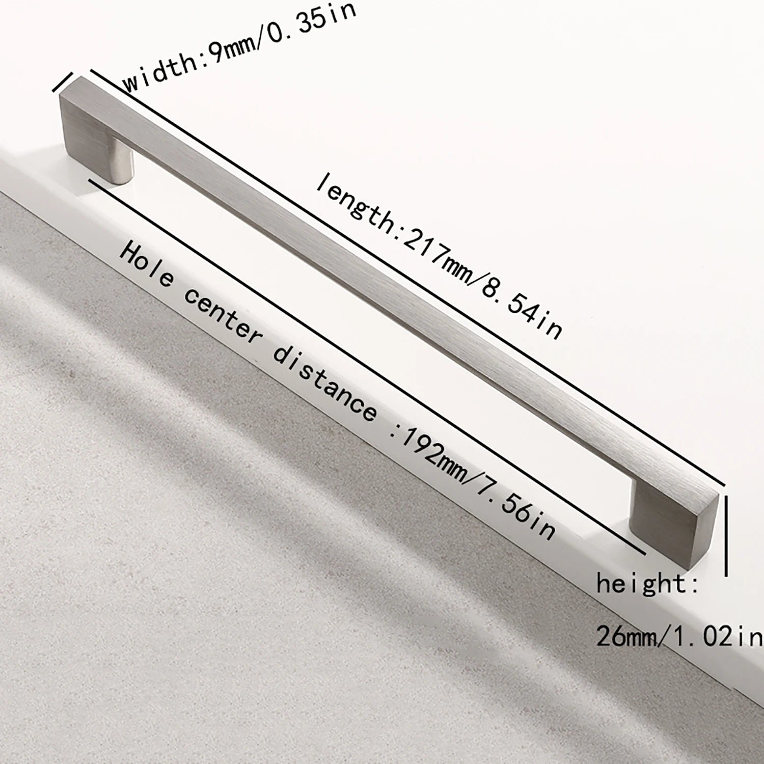 American modern minimalist style cabinets, drawers, wardrobes, furniture, hardware handles, aluminum alloy door handles