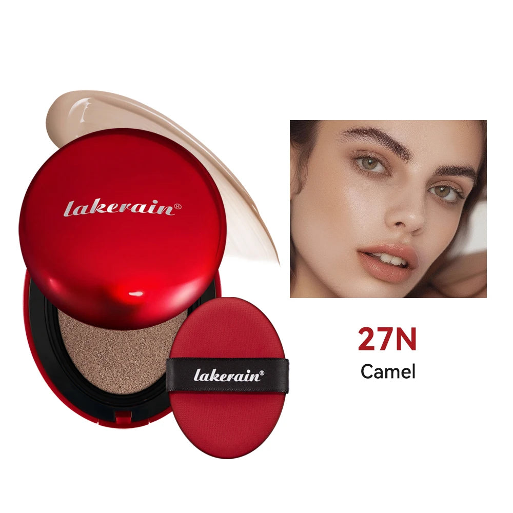 Lakerain Fondotinta per cuscino Protezione solare Impermeabile a lunga durata Illumina fondotinta Crema Base per donna Trucco Viso Cosmetici coreani