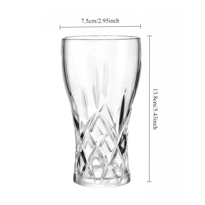 1 pz Bicchieri da Birra in Vetro Incisi Creativi, Tazze Artigianali Incise per Birrifici, Bicchieri da Birra alla Spina di Grande Capacità, Bicchieri di Alta Gamma