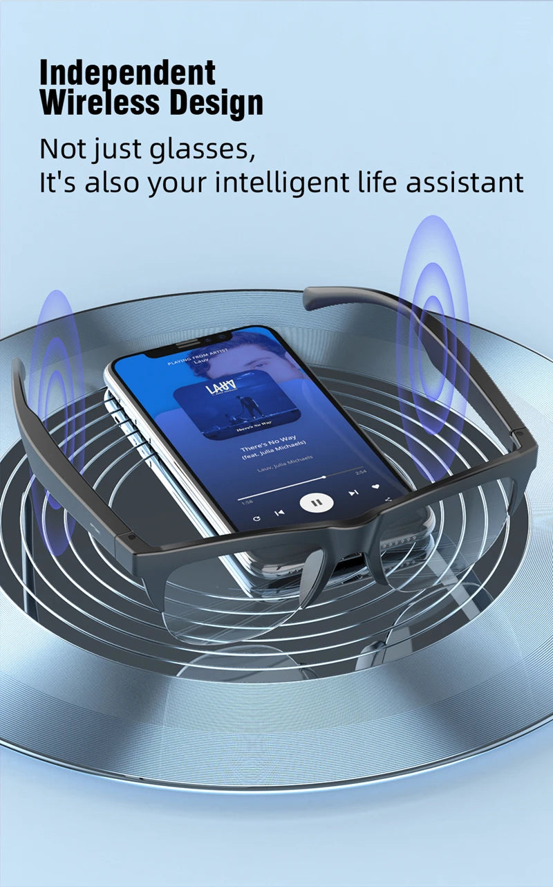 2025 Nuovi occhiali audio Bluetooth intelligenti - Lenti fotocromatiche Altoparlanti HD integrati per musica/chirchi Occhiali da sole wireless