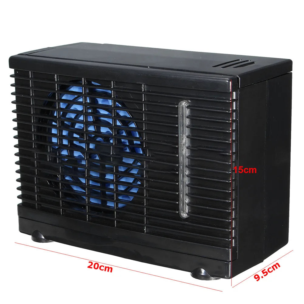 Condizionatore d'aria portatile per auto 12V regolabile 60W condizionatore d'aria per auto ventola di raffreddamento raffreddamento evaporativo per ghiaccio d'acqua