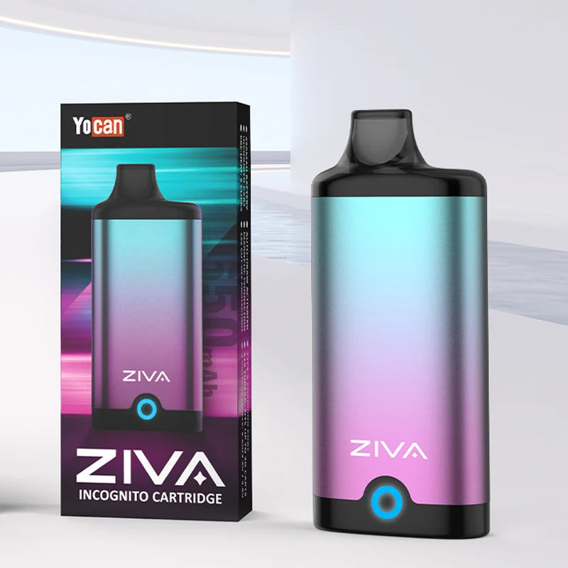 Originale Yocan Ziva Smart vaporizzatore Mod 650mAh batteria tensione variabile 2.6/3.2/3.8V per 510 Thread cartuccia E-sigaretta