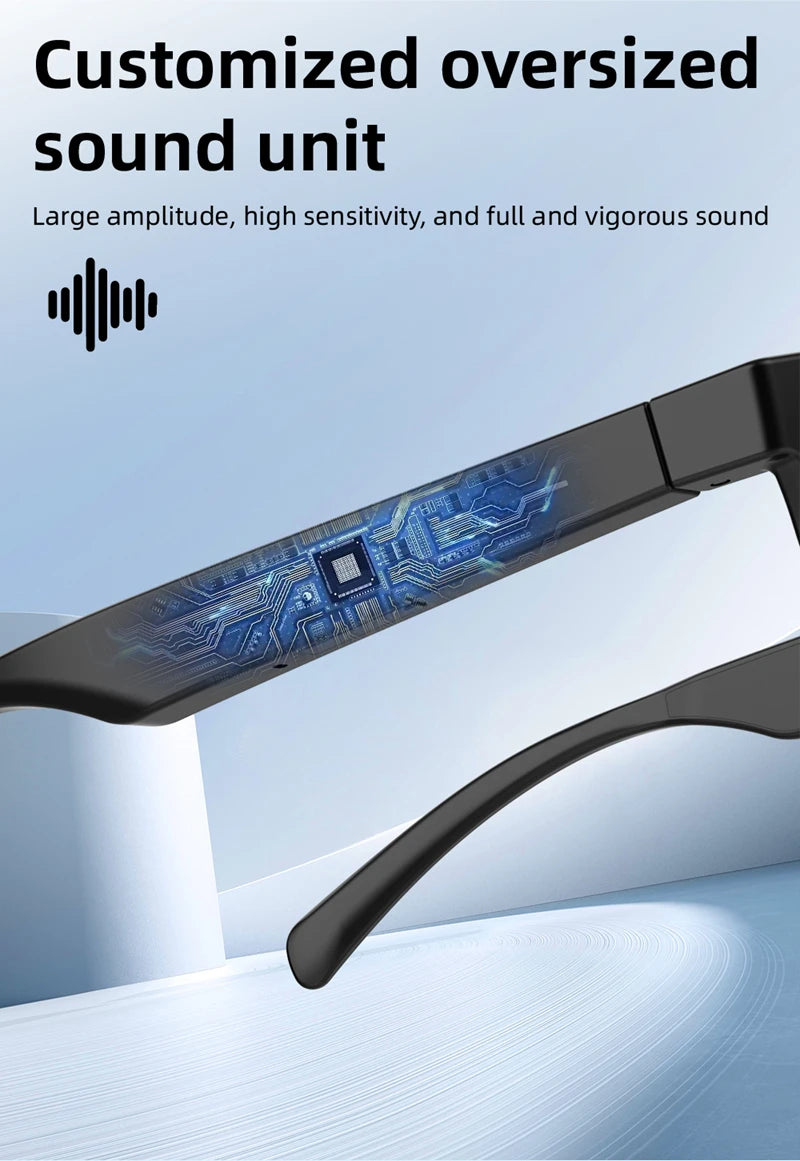 2025 Nuovi occhiali audio Bluetooth intelligenti - Lenti fotocromatiche Altoparlanti HD integrati per musica/chirchi Occhiali da sole wireless