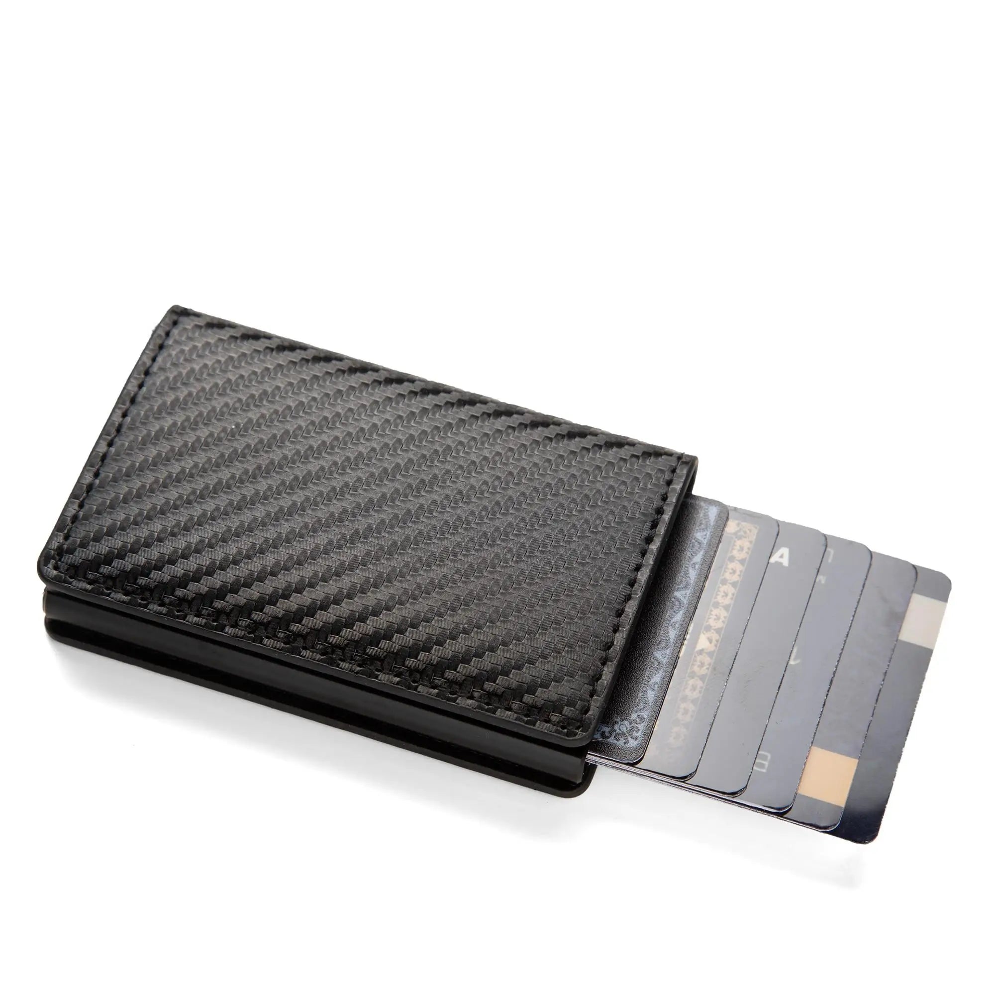 Porta carte di credito RFID antifurto tasca portafoglio minimalista porta carte sottile porta carte in pelle pu per uomo e donna