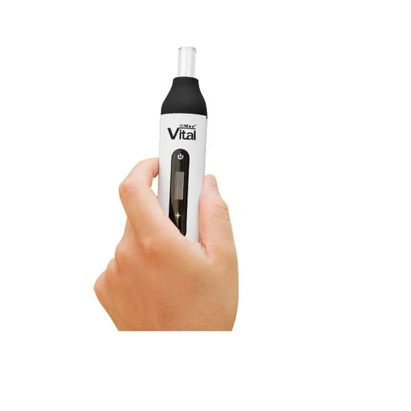 Vaporizzatore originale XMAX VITAL Dry Herb Build in 2550mah 18650 batteria Full Ceramic Heating Chamber schermo OLED TC Vape Pen Kit
