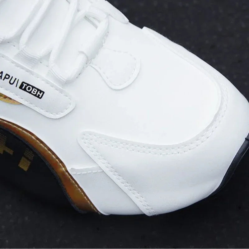 Scarpe da ginnastica da uomo alla moda Scarpe sportive casual in pelle da uomo Scarpe da tennis leggere antiscivolo Scarpe da corsa da uomo traspiranti per esterni