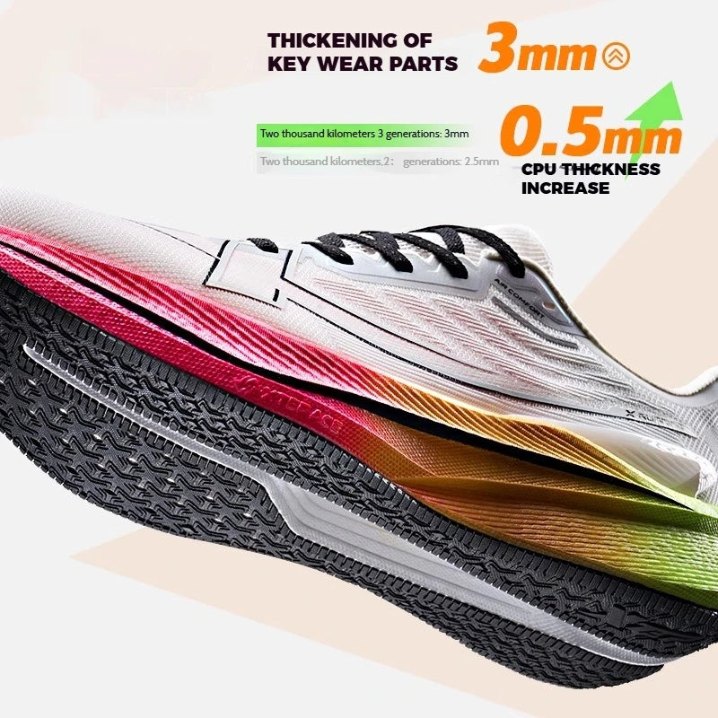 Scarpe da corsa da uomo Xtep 2000 km 3.0 2025 Scarpe da ginnastica da jogging da allenamento resistenti all'usura, leggere e ammortizzate primaverili 875119110032