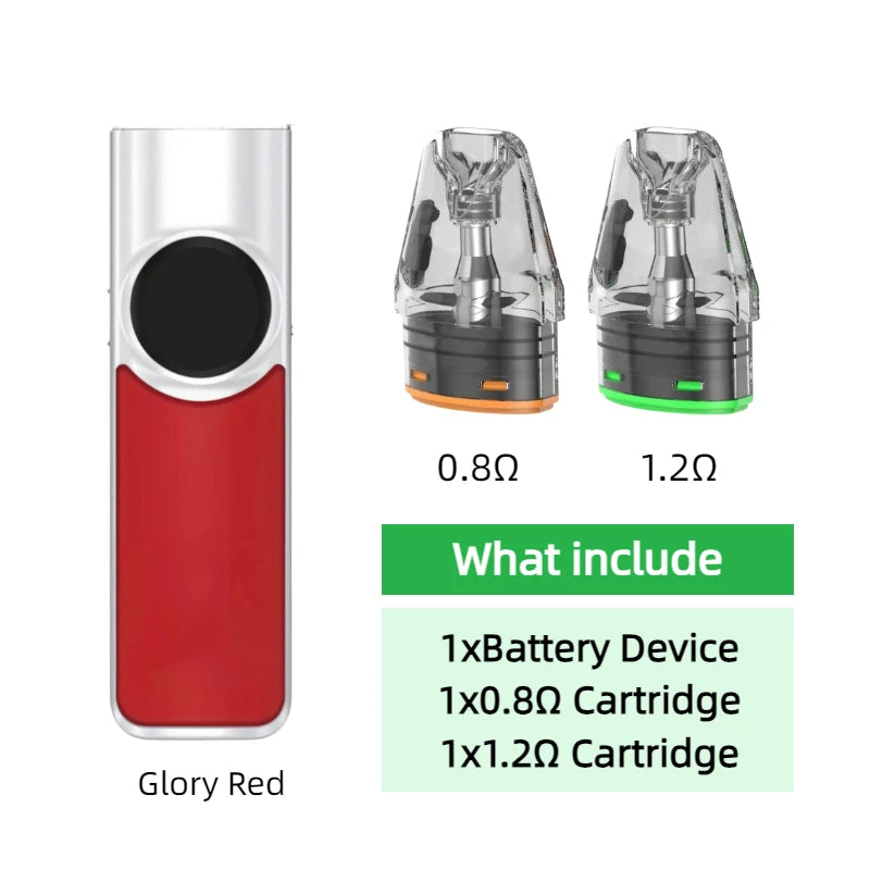 Dispositivo con Batteria per OXVA Xlim Pro 2 1300mAh/Nexlim 1500mAh con Kit Due Cartucce per Cartucce da 0.4/0.6/0.8/1.2ohm 2/3/4ml