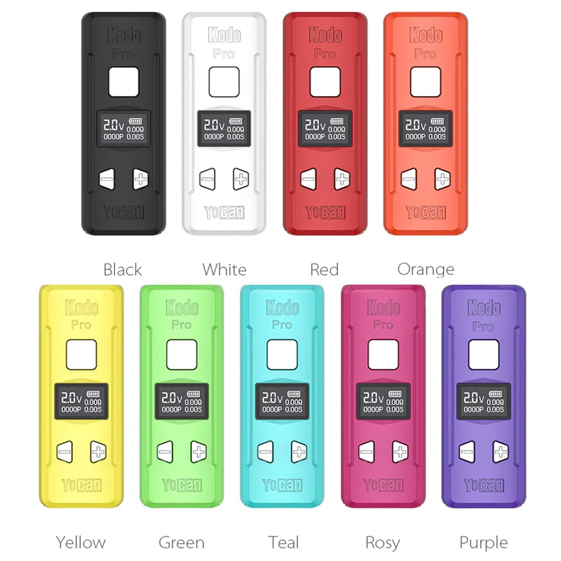 Originale YOCAN Kodo Pro Vape Mod 400mAh Batteria 510 Filo Tensione Regolabile 10s Preriscaldamento Sigaretta Elettronica Vaporizzatore