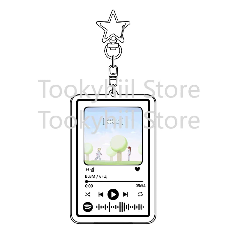 Popolare 26 brani Alien Stage Music Portachiavi Colonna sonora originale LUKA Accessorio per donna Ciondolo per borsa Playlist Codice Keying Fans Regalo