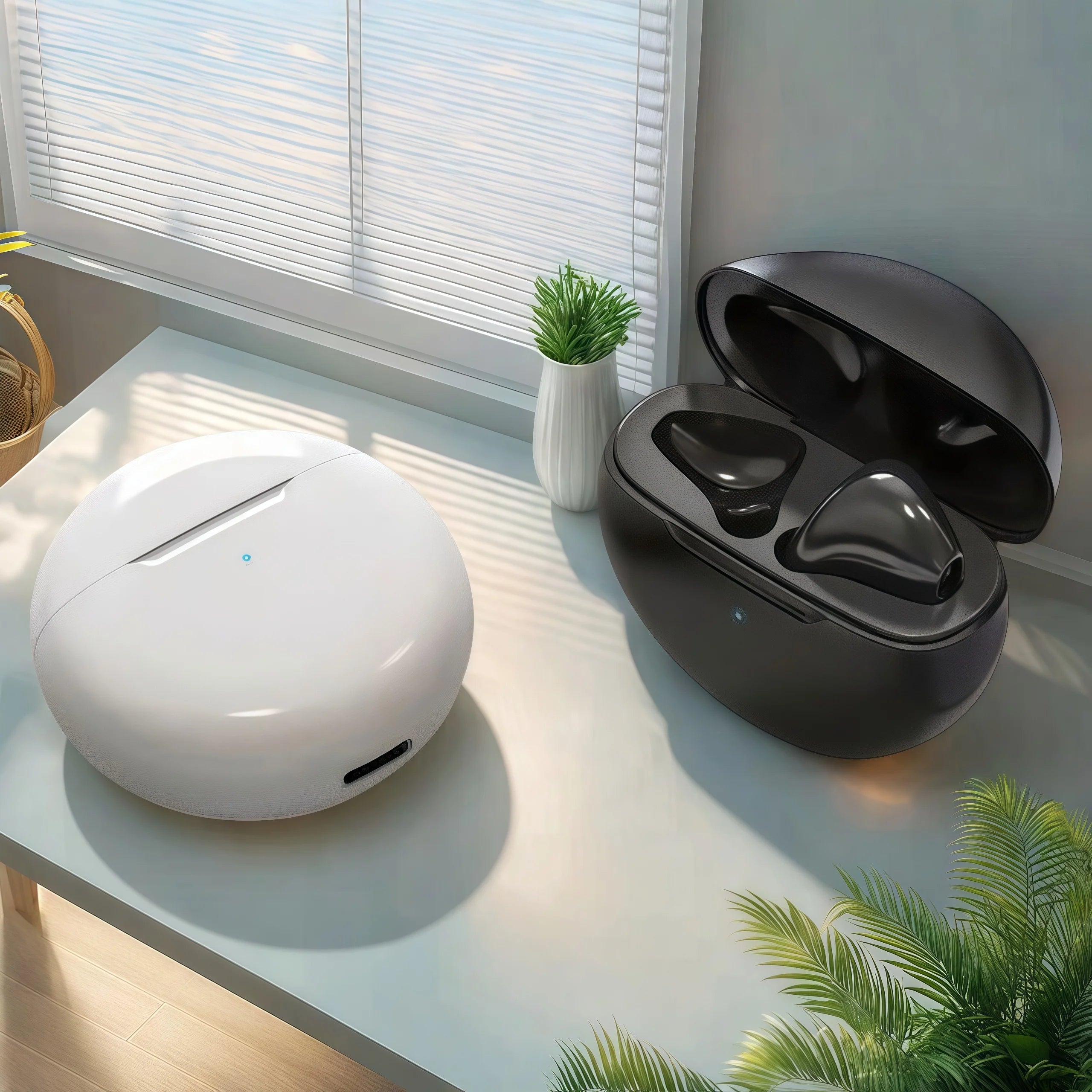Le cuffie Bluetooth wireless TWS vanno a riscaldare l'anima con la qualità audio di livello professionale e il massimo comfort per l'uso in ogni condizione atmosferica.