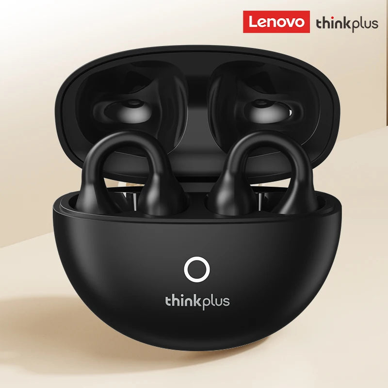 Nuove cuffie Bluetooth wireless Lenovo LP25 OWS con clip per l'orecchio, cuffie da gioco a lunga durata della batteria, auricolari con audio surround HIFI e microfono