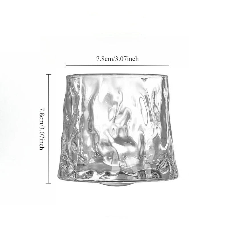 Bicchiere da whisky creativo girevole, bicchiere da birra per la casa, bicchiere da vino a strisce personalizzato anti-ribaltamento, bicchieri da whisky
