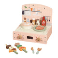 Cucina da gioco per bambini Giocattoli in legno Set da gioco da cucina per bambini con cibo da gioco Accessori da cucina Set da cucina Regalo per ragazze e ragazzi dai 3 anni in su
