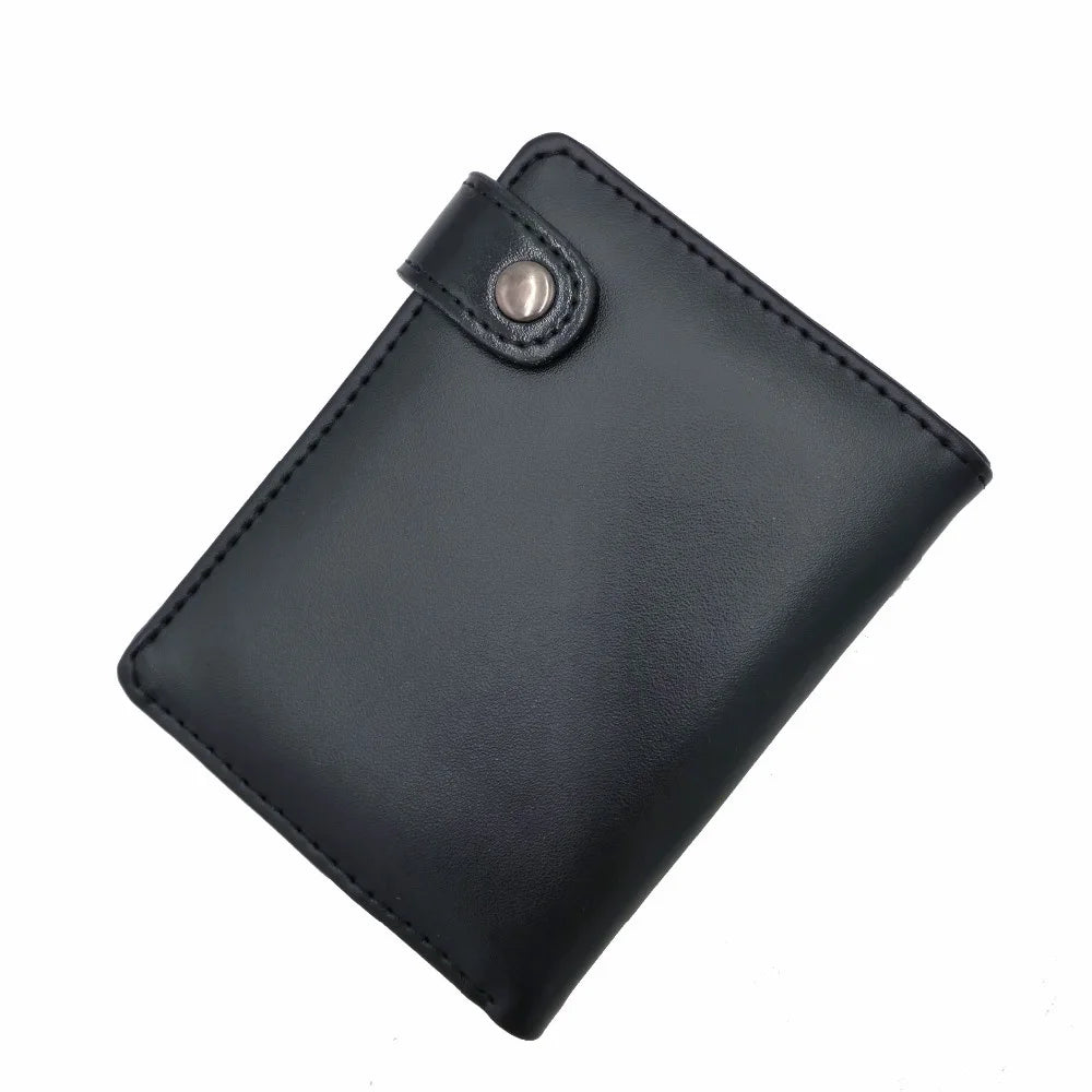 Death Note Anime Portafoglio corto in pelle PU nera Porta carte e portamonete per regalo per ragazzi e ragazze