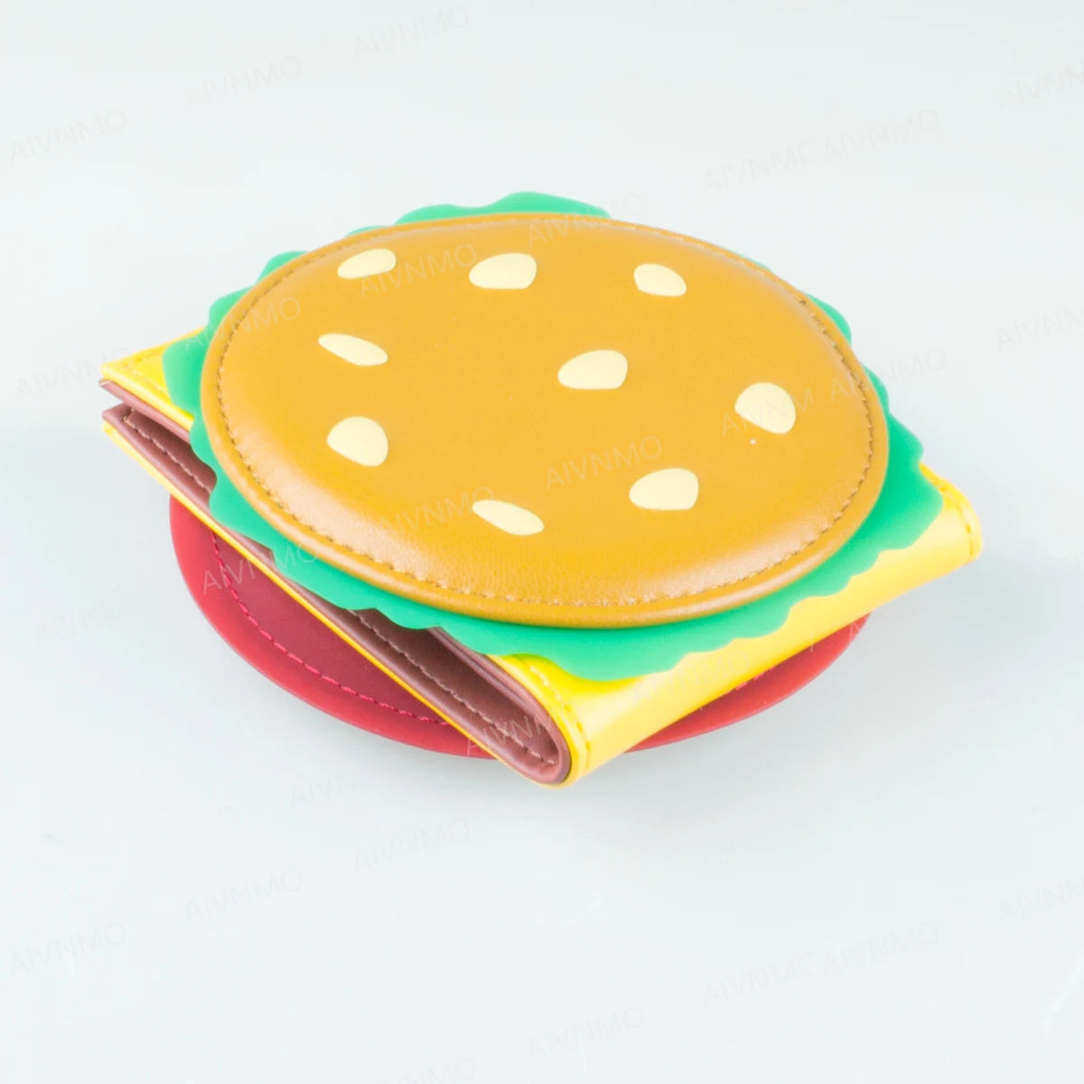 Portafoglio pieghevole per hamburger 3D di alta qualità Porta carte individuale alla moda Sedile identificativo Elegante fermasoldi compatto