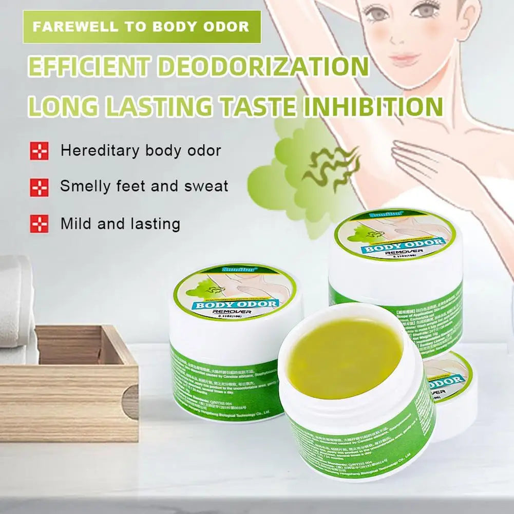 Crema deodorante ascellare Deodorante antitraspirante Rimuovi l'odore del piede Odore del corpo Rinfrescante Nebbia del corpo Asciutto Non appiccicoso