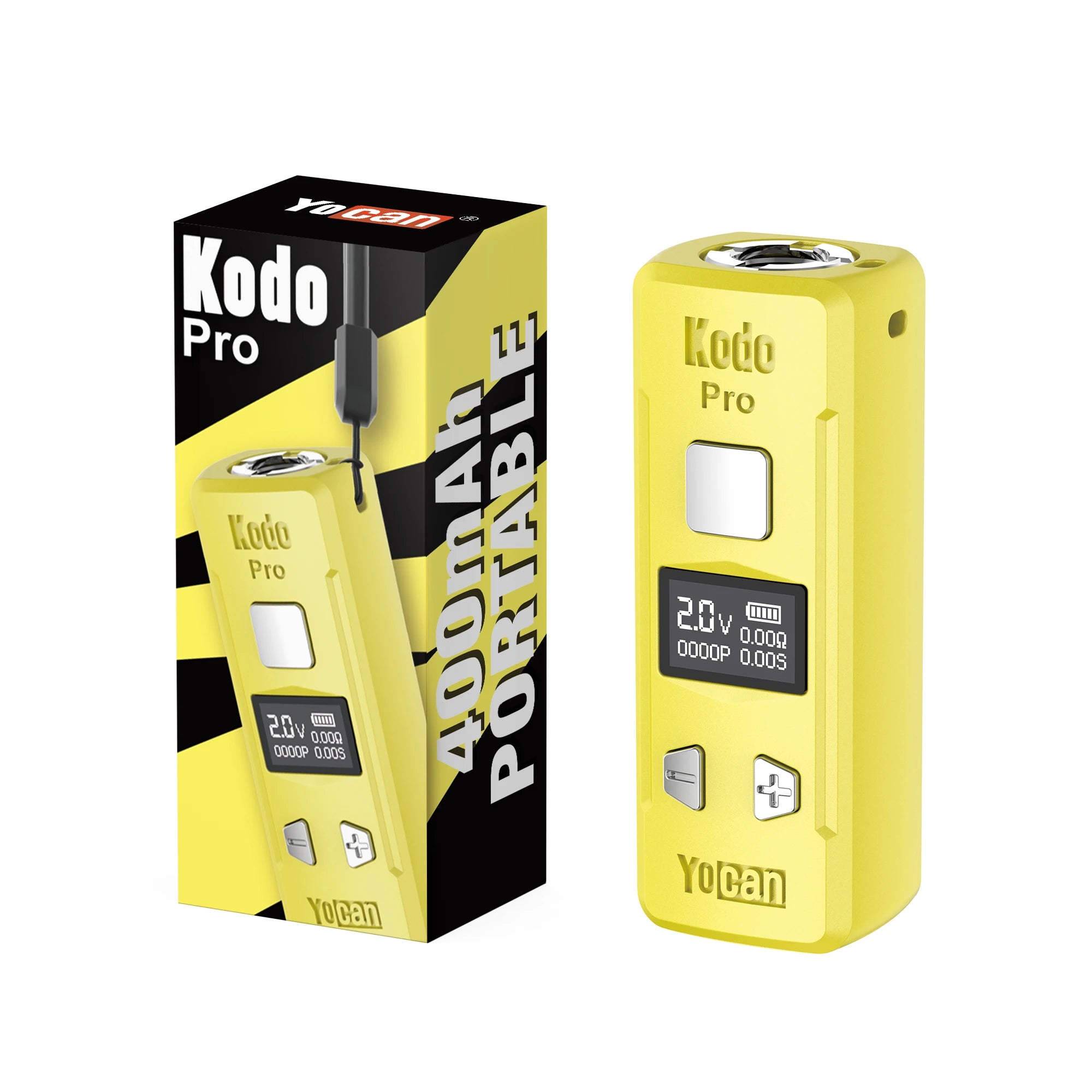 1-5pcs Originale Yocan Kodo Pro Batteria Vape Pen 400mAh 510 Filo 10s Preriscaldare Schermo OLED Sigaretta Elettronica Per 510 Cartuccia