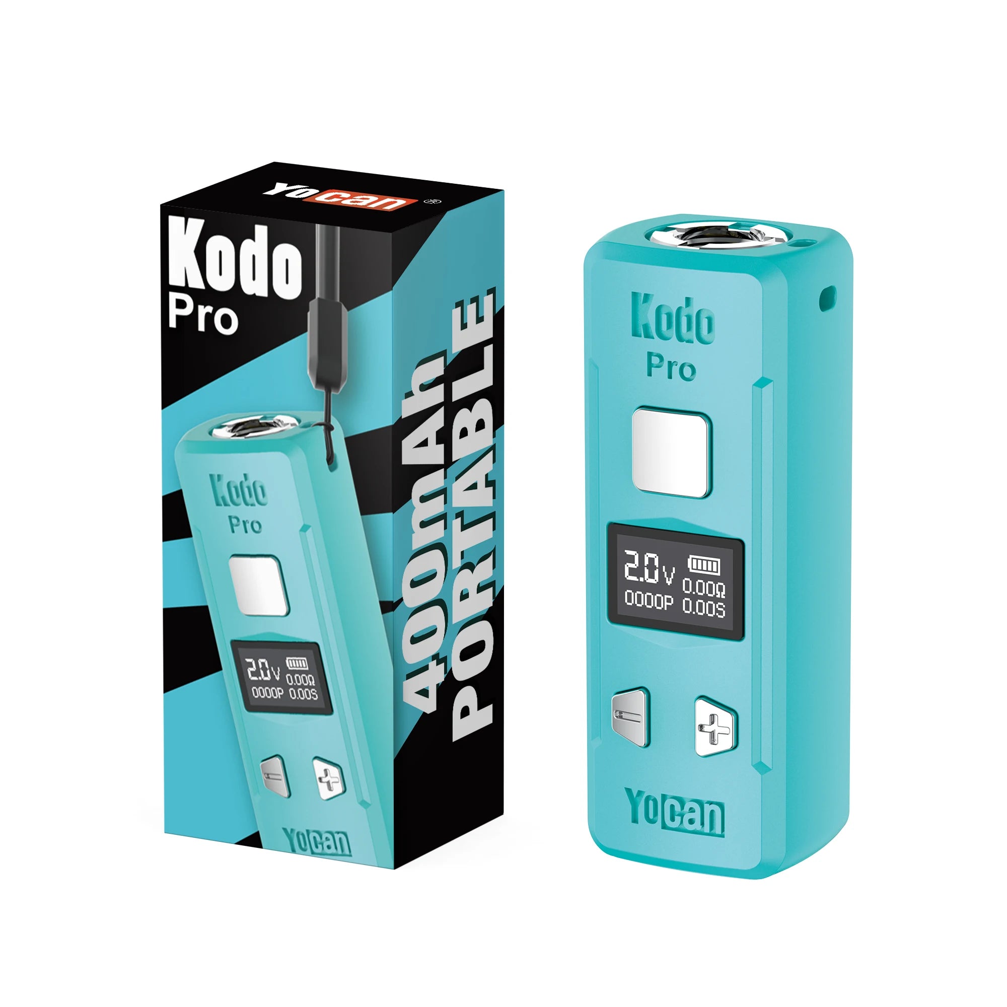 1-5pcs Originale Yocan Kodo Pro Batteria Vape Pen 400mAh 510 Filo 10s Preriscaldare Schermo OLED Sigaretta Elettronica Per 510 Cartuccia