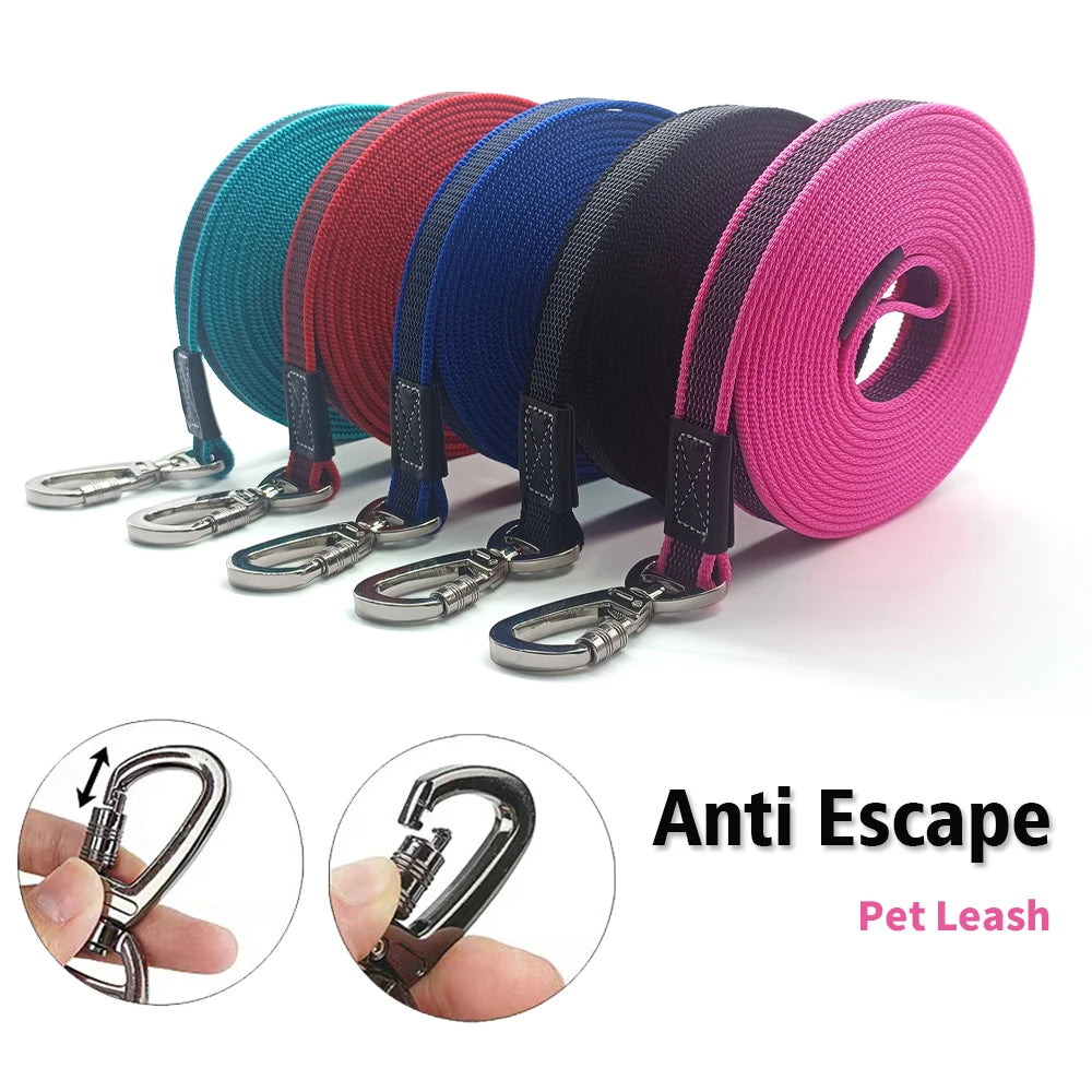 Big Dog Long Leash 10M 5M 3M 2M Non-Silp Anti Escape Training Traction Rope 3 2 Meters Medium Large Pet Durable Nylon Leashes