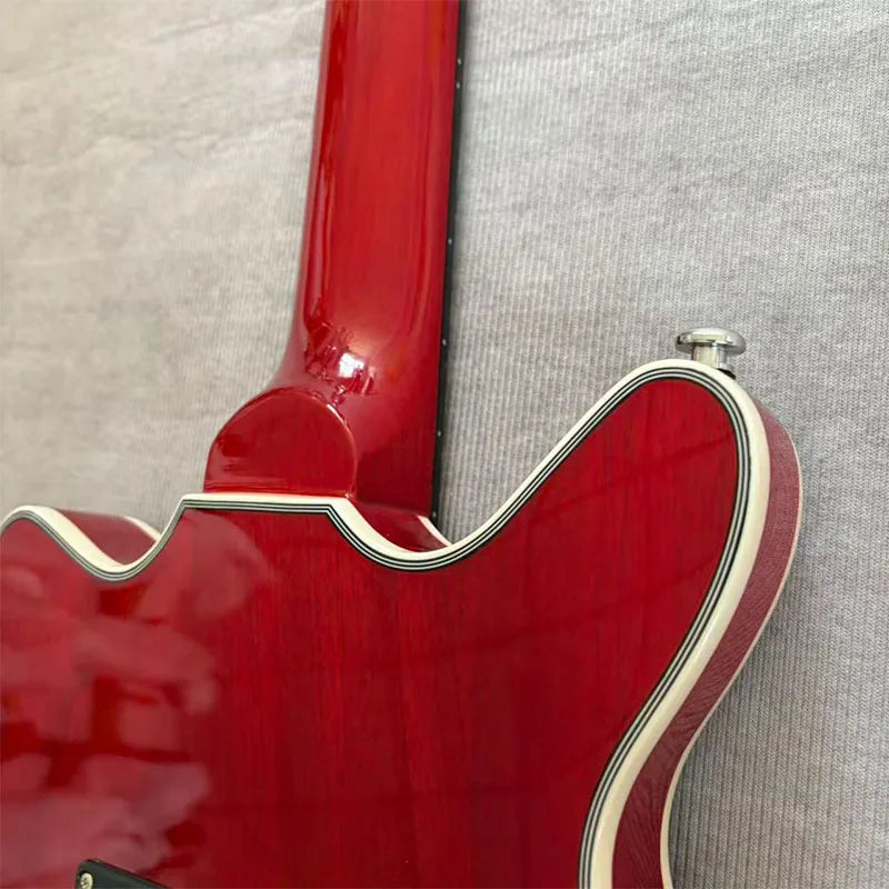 Chitarra elettrica rosso vino a 6 corde, 25 tasti, tre pickup single-coil, per destrorsi, regalo di Natale, spedizione gratuita
