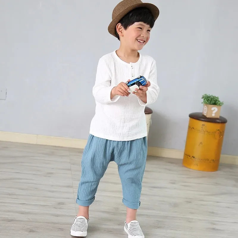 T-shitrs in cotone organico per neonati neonati Toddlers ragazzi top Casual primavera estate carino morbido mussola vestiti 0-6 anni maglietta morbida