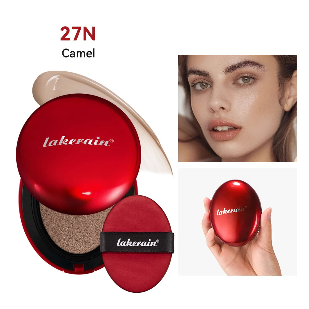 Long-lasting Coverage Foundation Sun Protection Cushion Foundation Semi-Matte Finish 72-Hour Wear Face Base Makeup Cosmetics