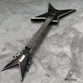Per Chitarra Elettrica con Forcella Grigio Argento |   Chitarra Professionale per Performance Heavy Metal