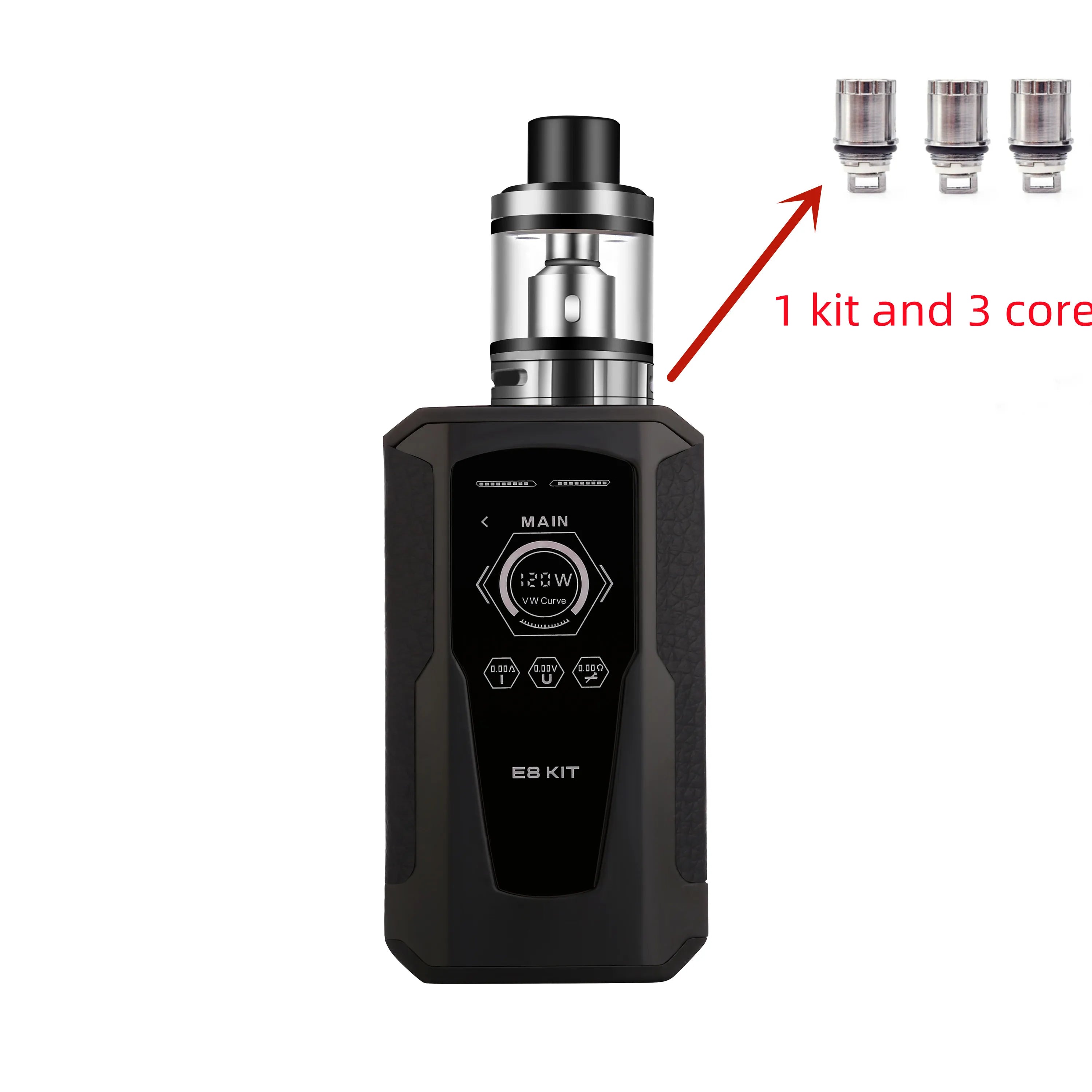 Sigarette elettroniche Vape Pen Smoke 120W Box Mod Kit 1800mah 2.5ml Atomizzatore Schermo OLED Sigaretta elettronica Vaporizzatore Vaper Shisha Ecig